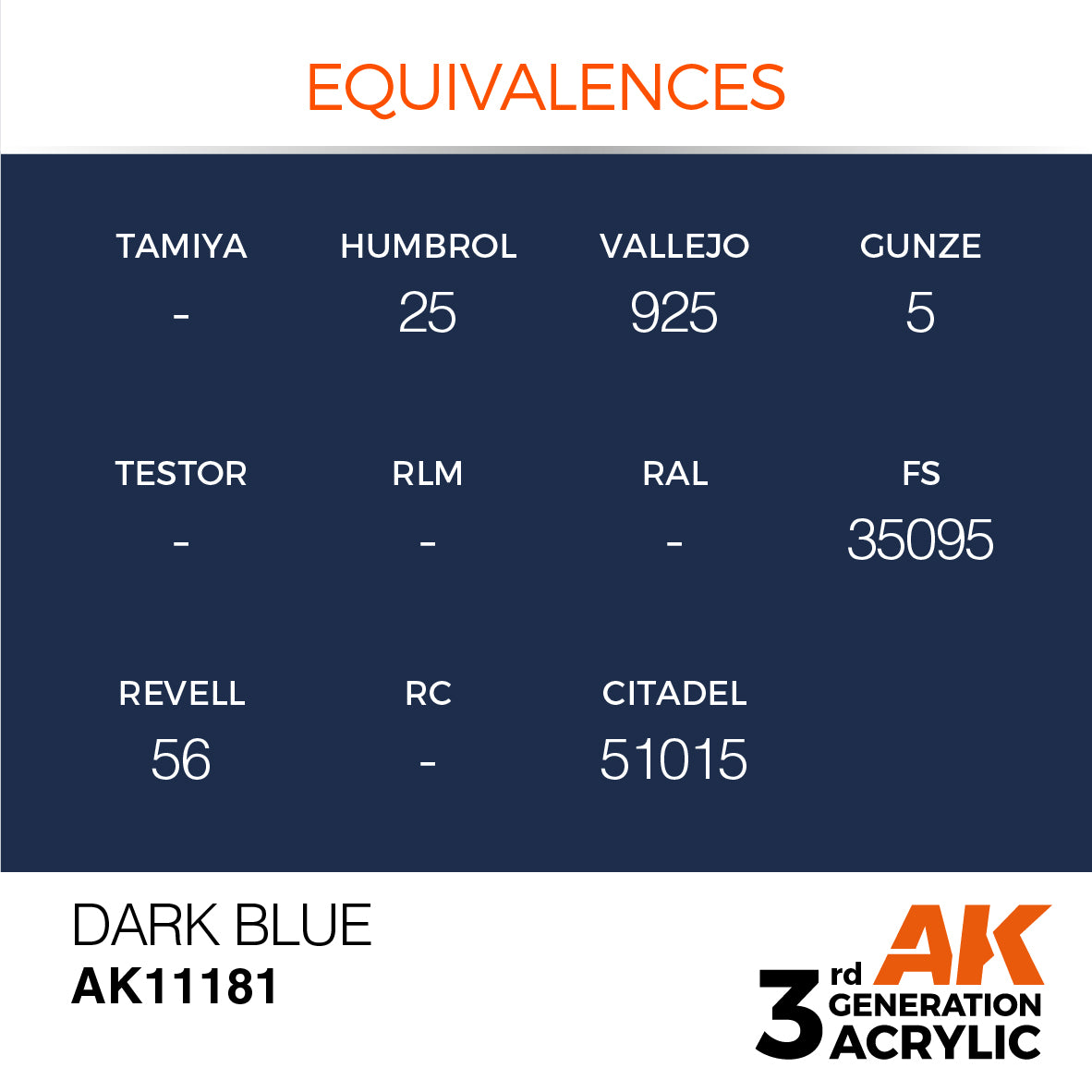 3GEN Acrylics Dark Blue 17ml