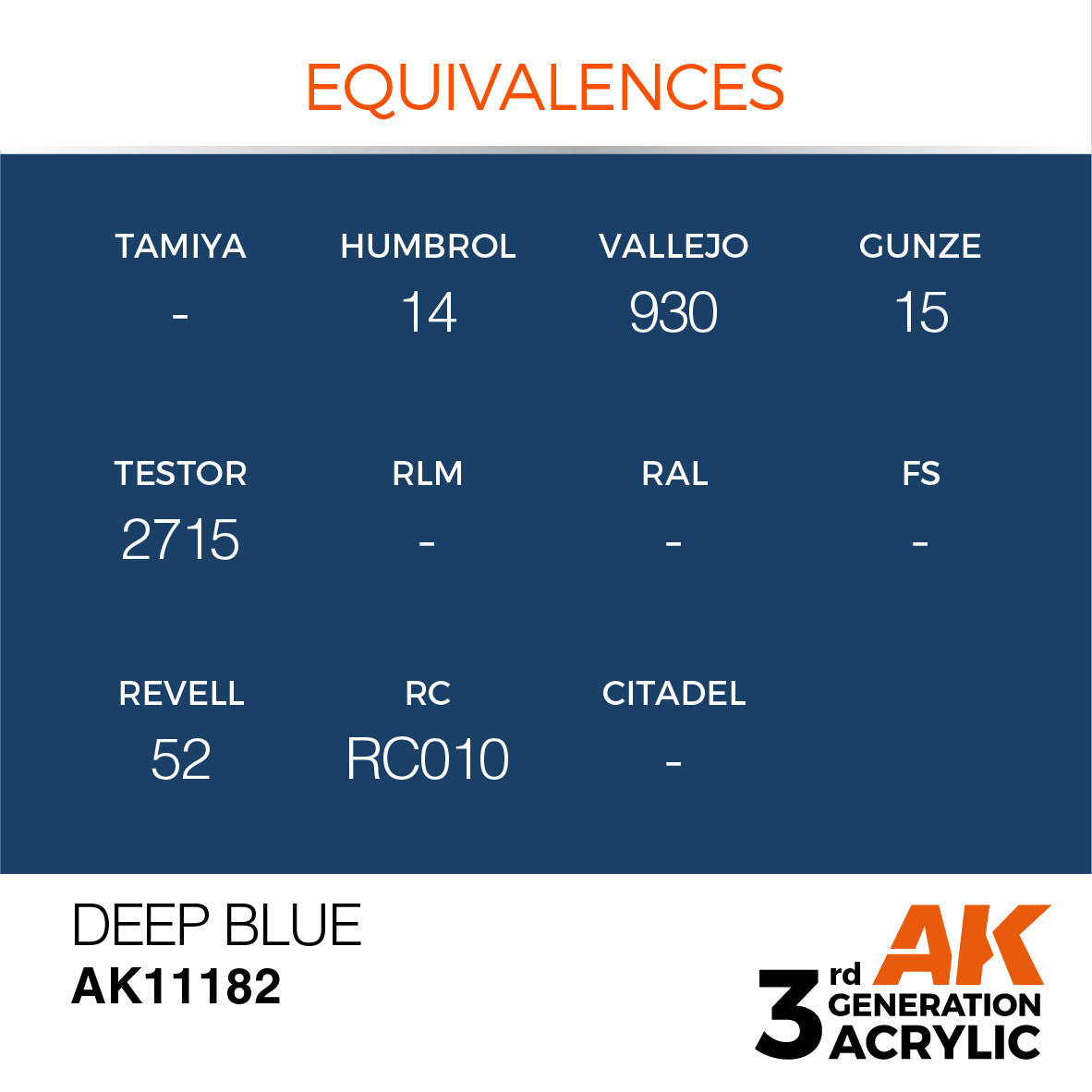 3GEN Acrylics Deep Blue 17ml