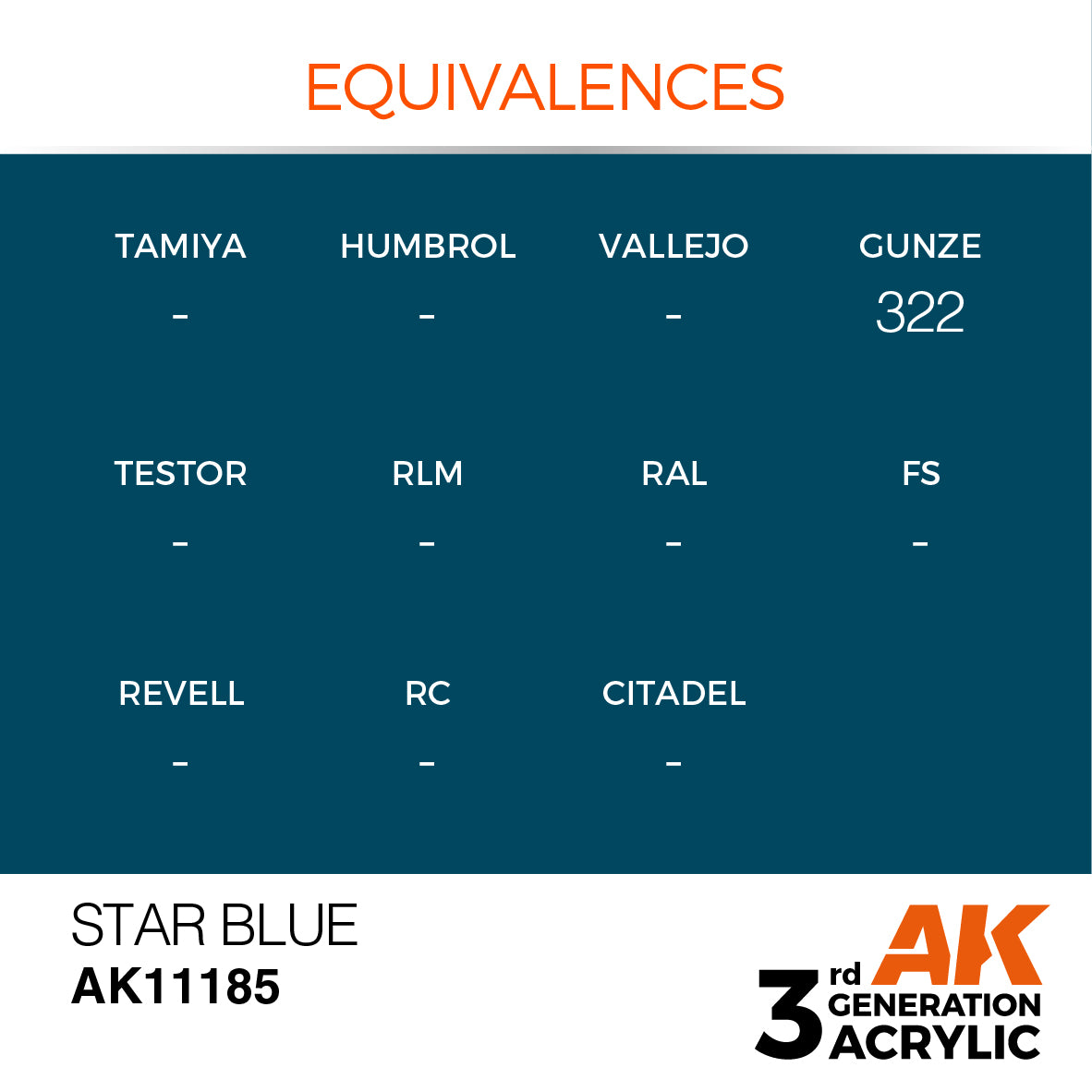 3GEN Acrylics Star Blue 17ml