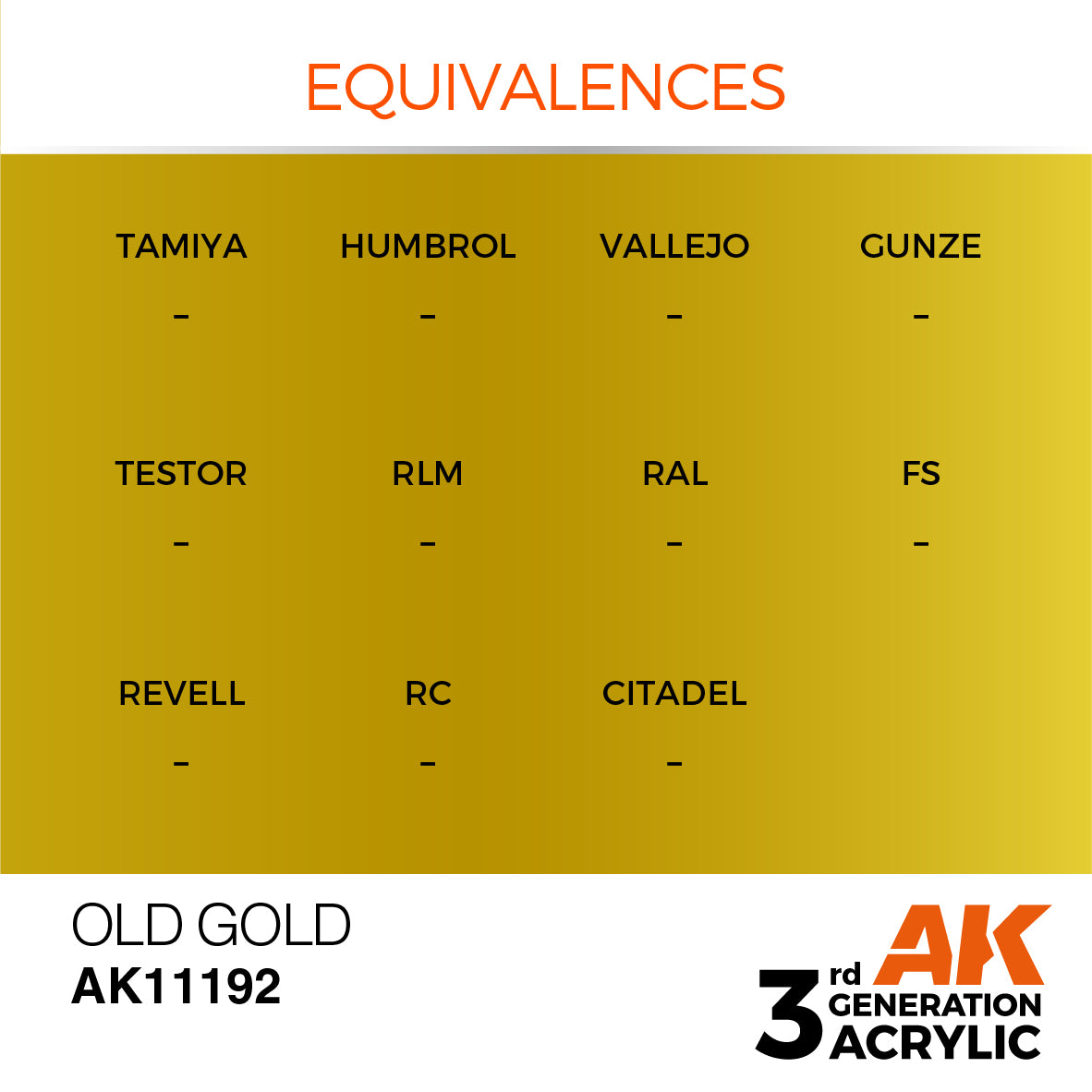 3GEN Acrylics Old Gold 17ml