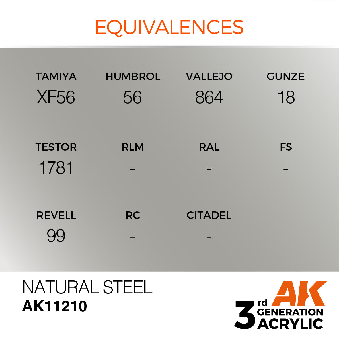 3GEN Acrylics Natural Steel 17ml