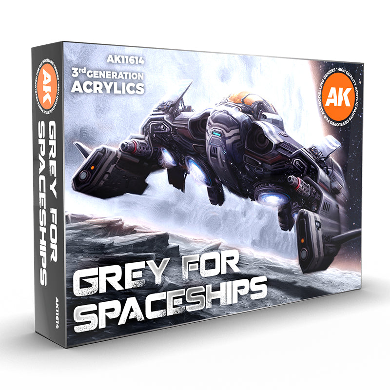 3GEN Acrylics SET: GREY FOR SPACESHIPS