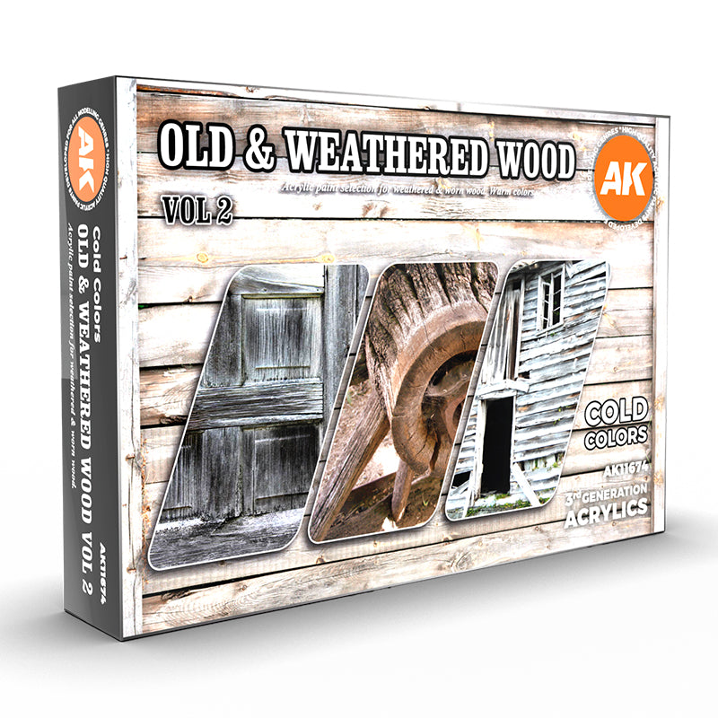 3GEN Acrylics SET: OLD & WEATHERED WOOD VOL 2