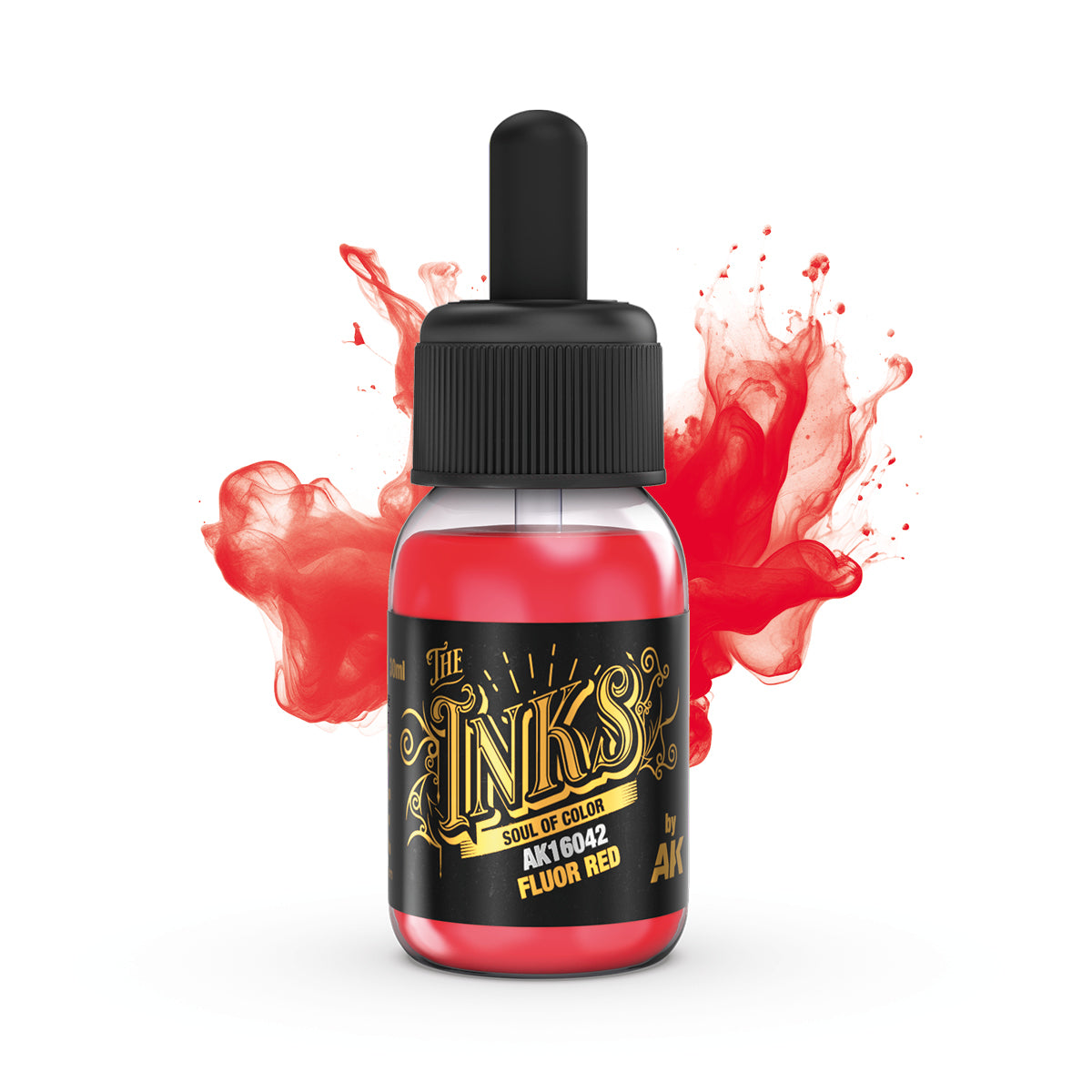 AK: RED - FLUOR INKS 30ml