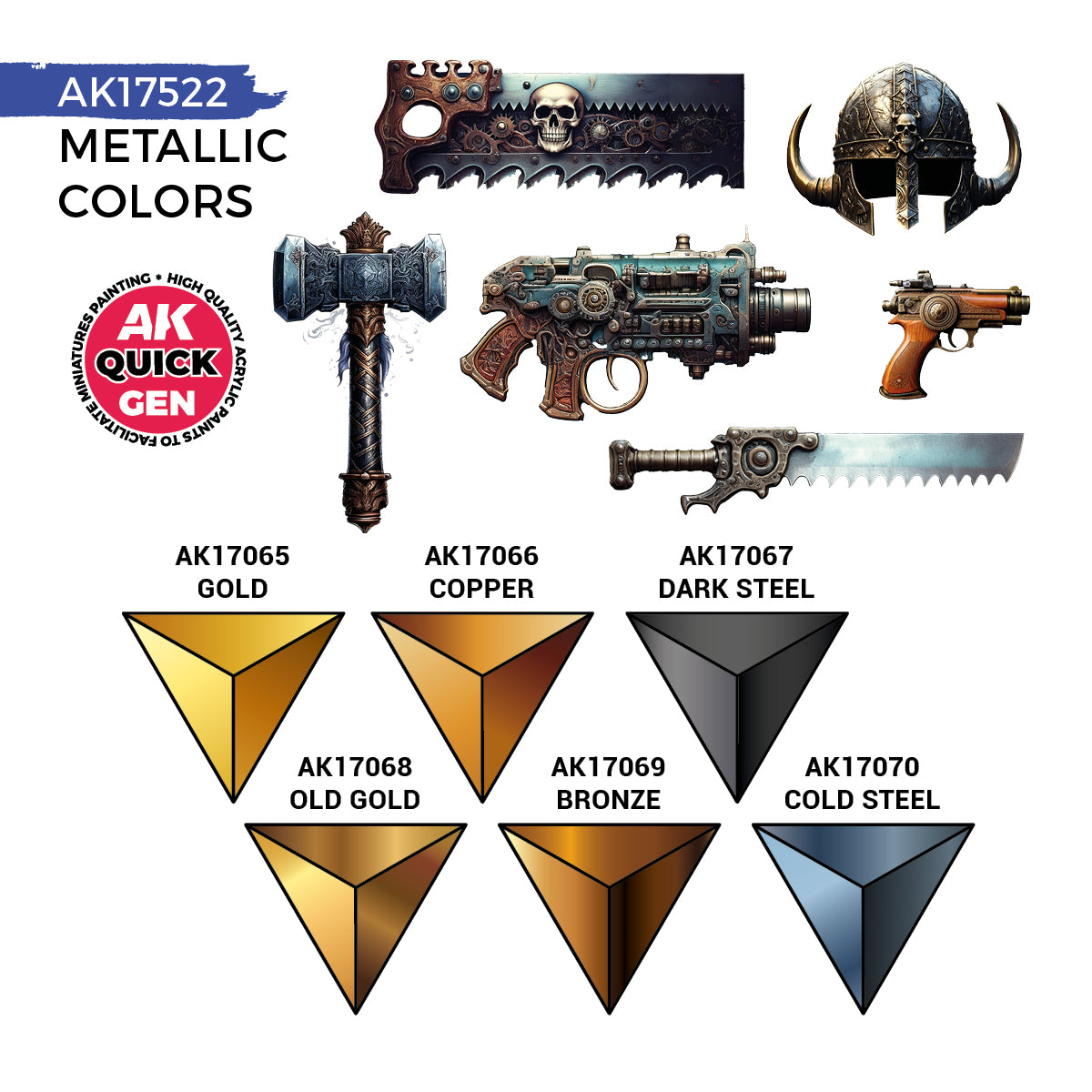 AK: QUICK GEN - METALLIC COLORS - SET