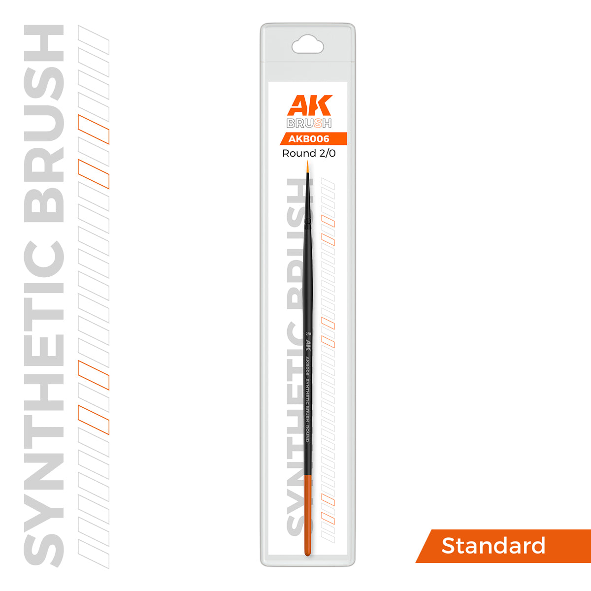 AK: ROUND BRUSH - SYNTHETIC - Nº2/0 - STANDAR