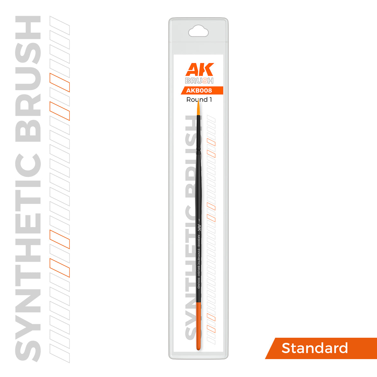 AK: ROUND BRUSH - SYNTHETIC - Nº1 - STANDAR