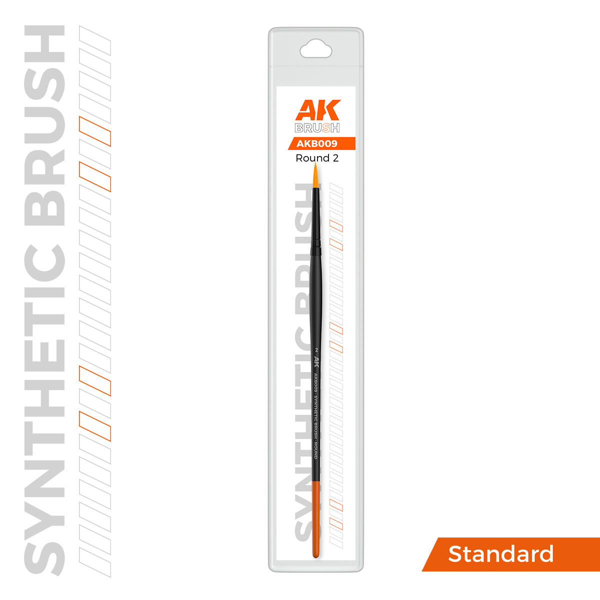 AK: ROUND BRUSH - SYNTHETIC - Nº2 - STANDAR