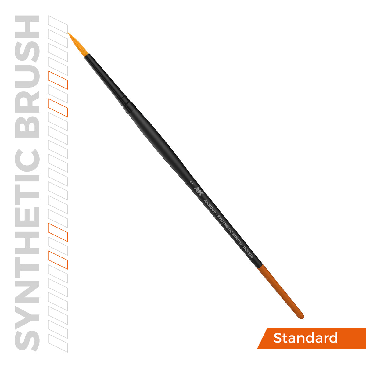 AK: ROUND BRUSH - SYNTHETIC - Nº2 - STANDAR