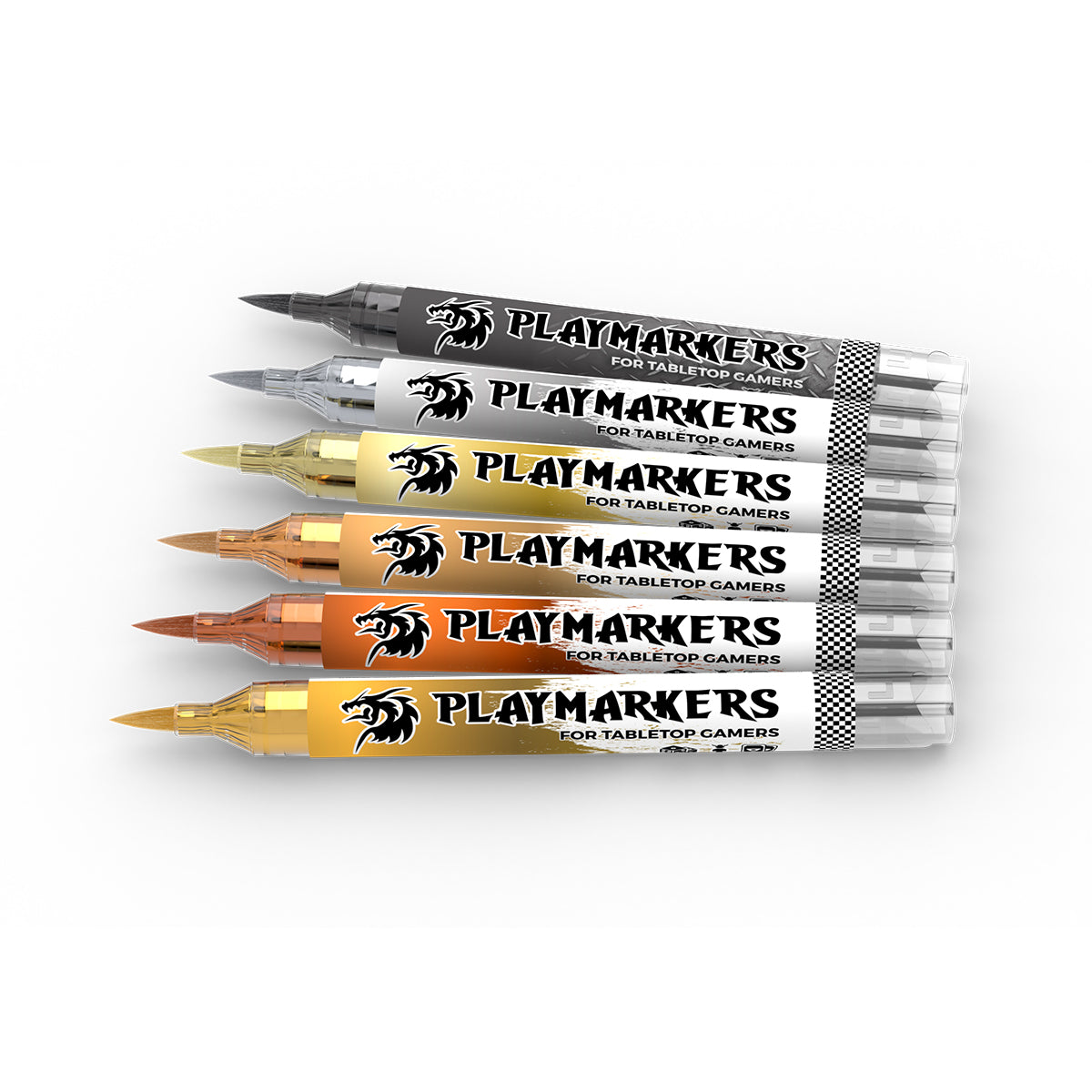AK: PLAYMARKERS SET - FULL METAL (6 ref.)