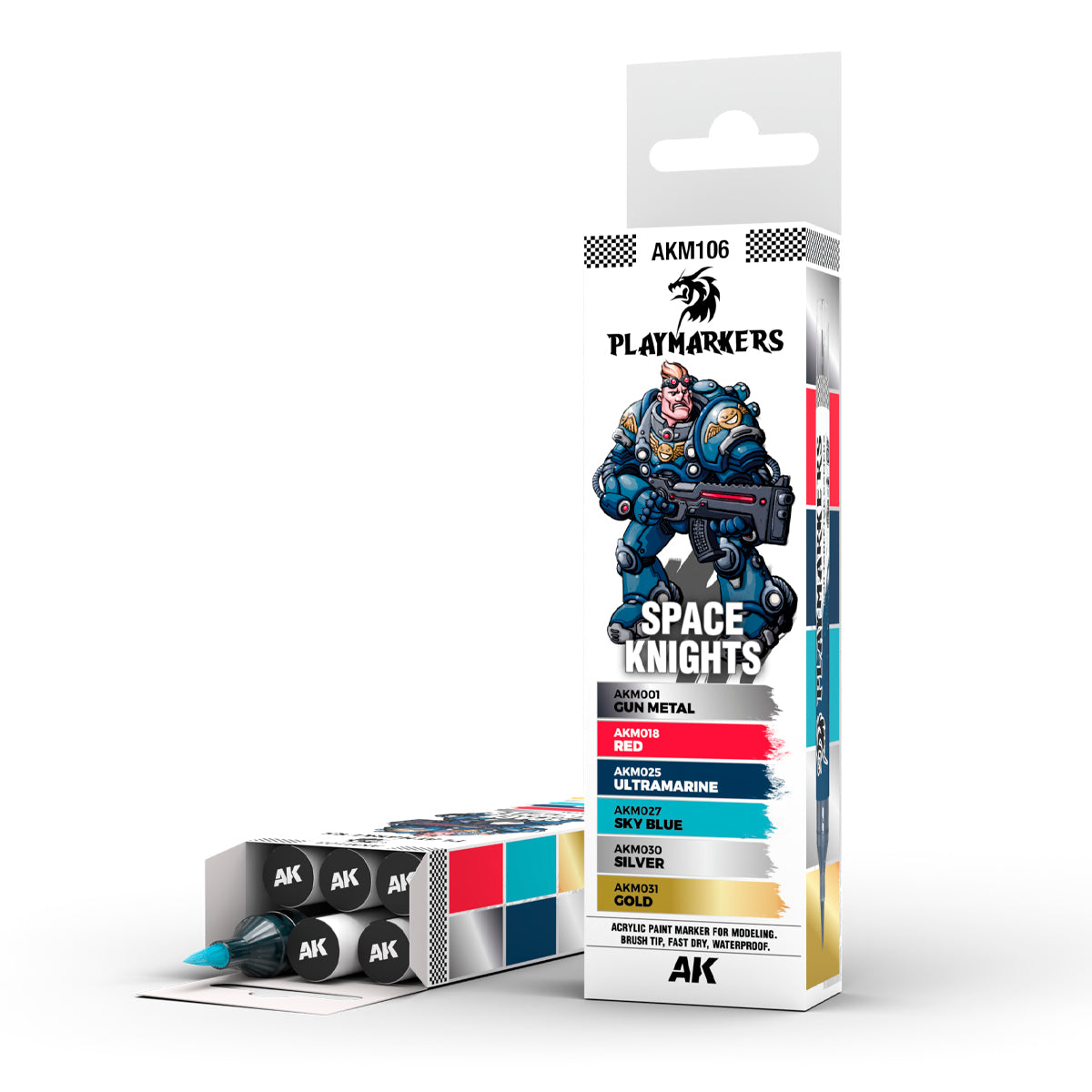 AK: PLAYMARKERS SET - SPACE KNIGHT (6 ref.)