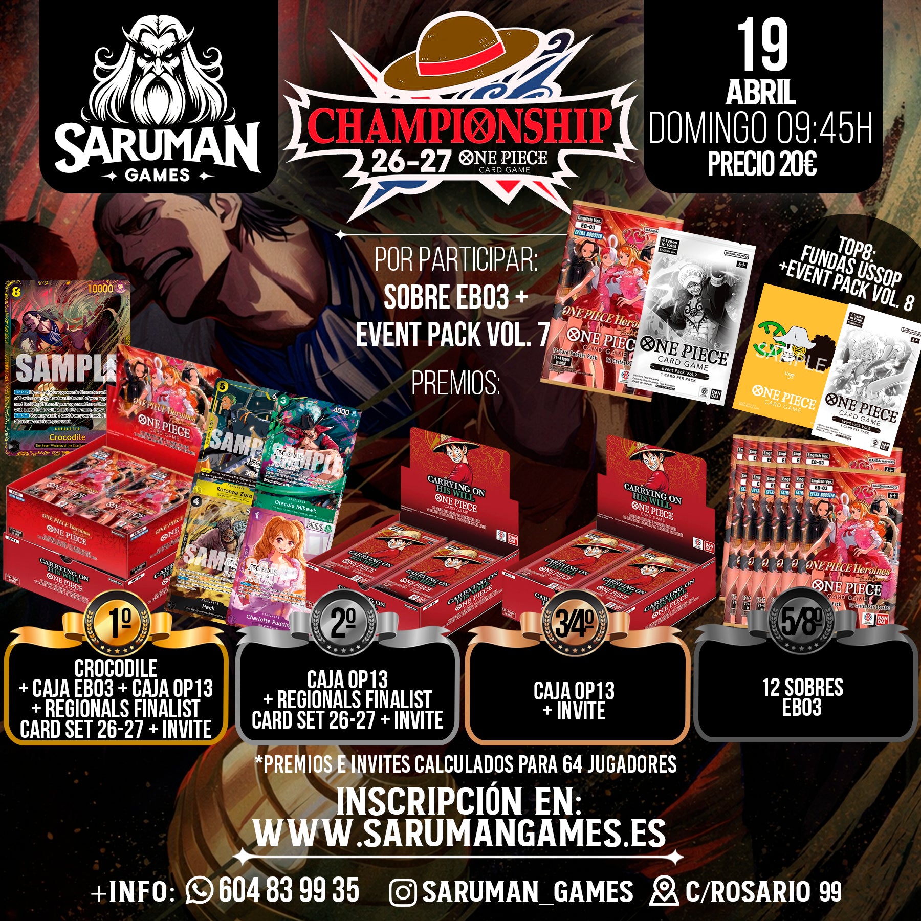 ONE PIECE CARD GAME – CHAMPIONSHIP 26-27