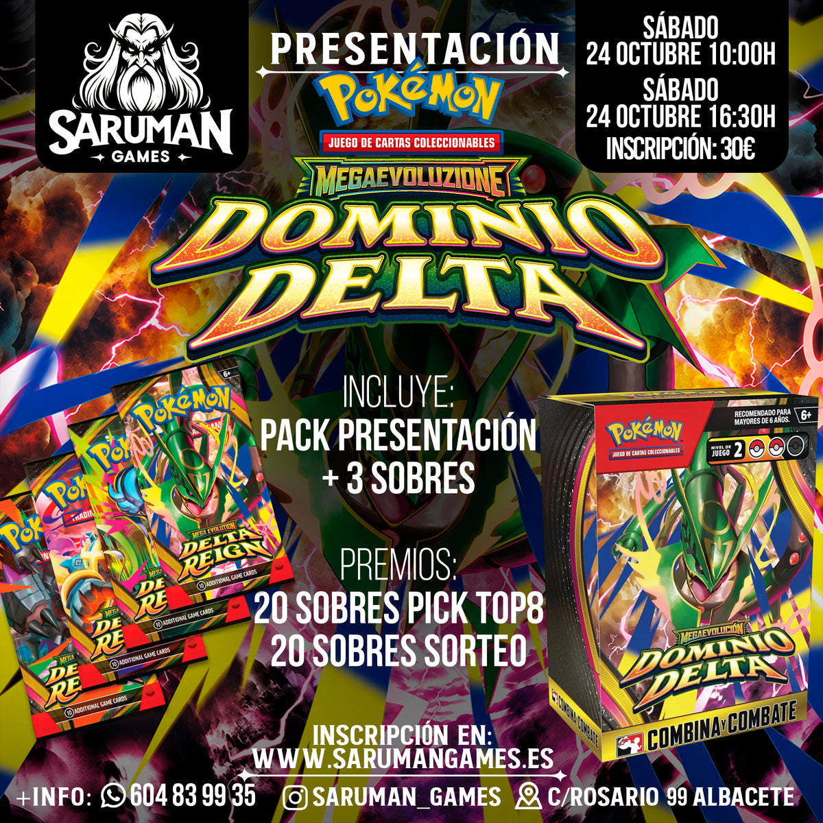 PRESENTACIÓN POKÉMON TCG – MEGAEVOLUCIÓN: DOMINIO DELTA
