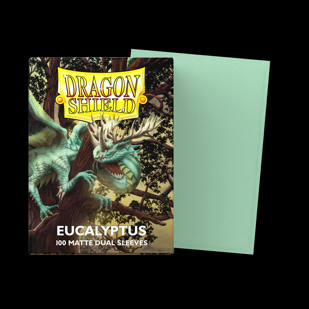 DRAGON SHIELD - 100 SLEEVES MATTE - DUAL - EUCALYPUS VERDE