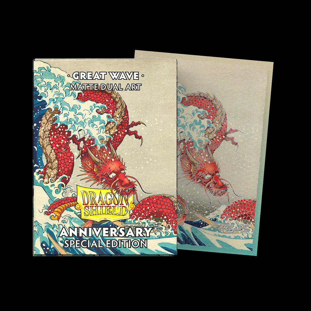 Fundas Standard Arte Dual Matte Great Wave 25th Anniversary (100 Fundas) Dragon Shield