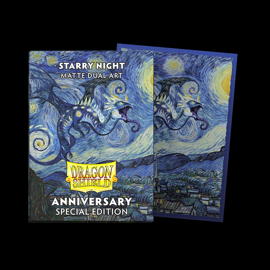Fundas Standard Arte Dual Matte Starry Night 25th Anniversary (100 Fundas) Dragon Shield