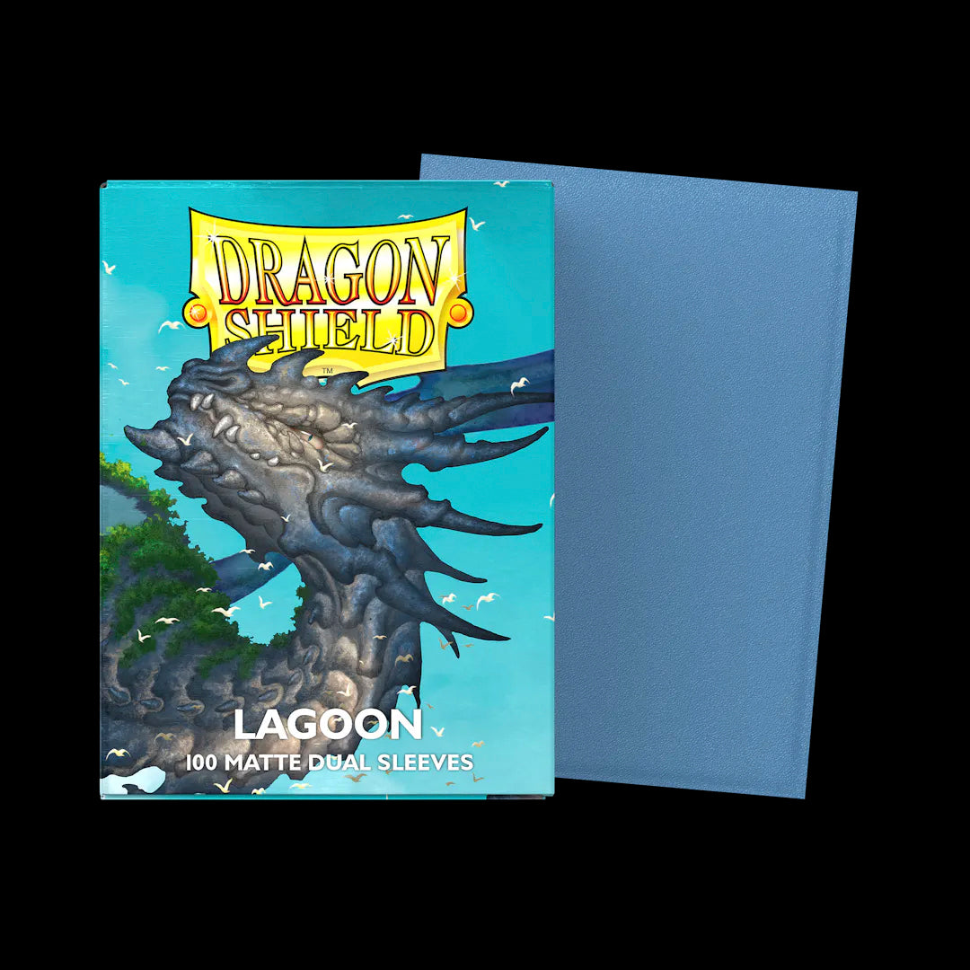 DRAGON SHIELD - 100 SLEEVES MATTE - DUAL - LAGOON