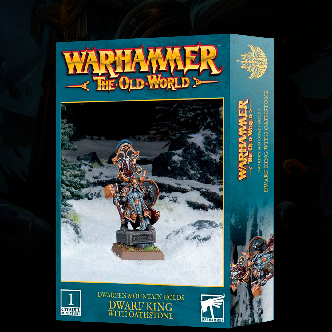 OLD WORLD: DWARFEN MOUNTAIN HOLDS - DWARF KING WITH OATHSTONE