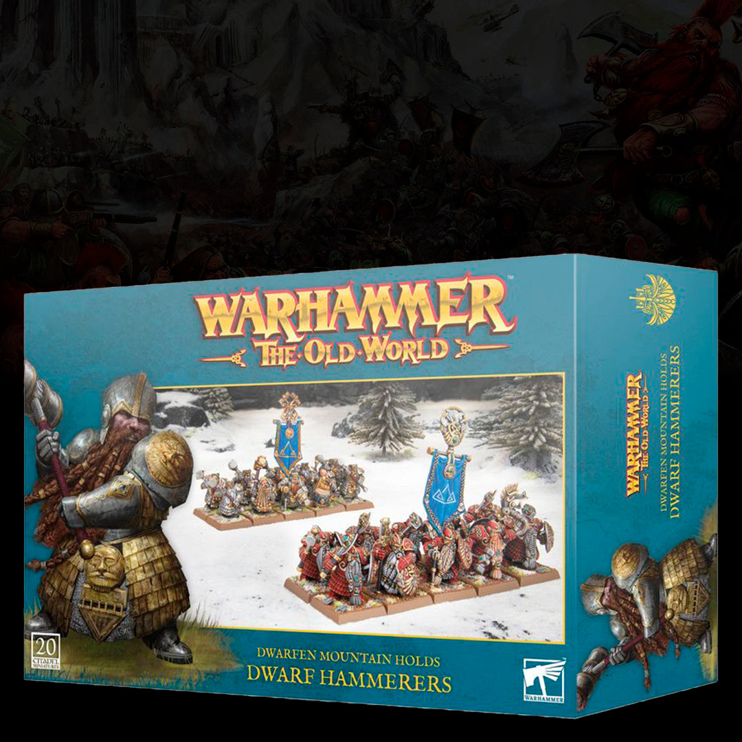Warhammer The Old World - Dwarfen Mountain, Capacidad Para 20 Martillos/barba Larga, Nuevo