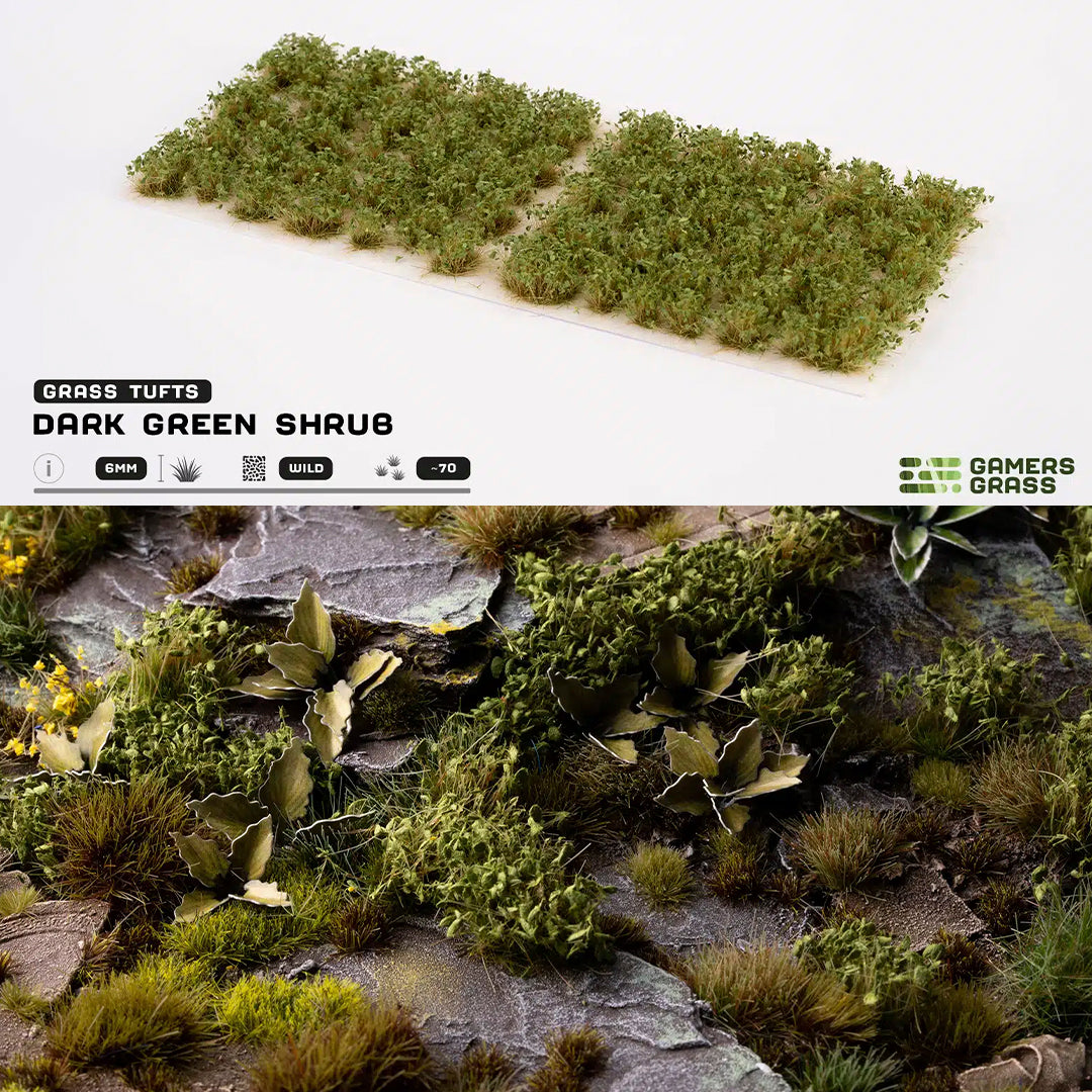 Dark Green Shrubs- Wild Tufts