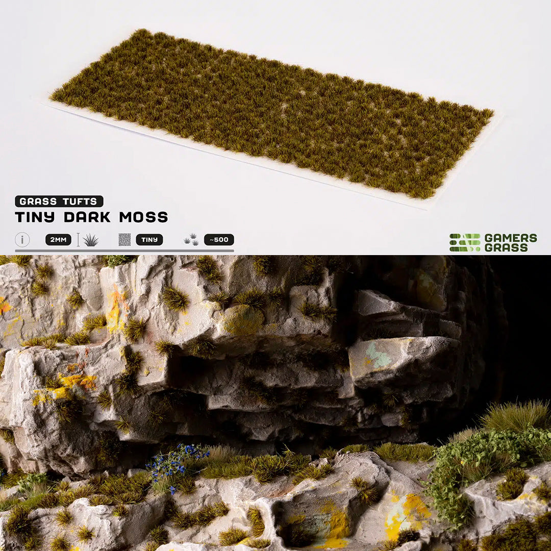 Dark moss 2mm- Tiny Tufts