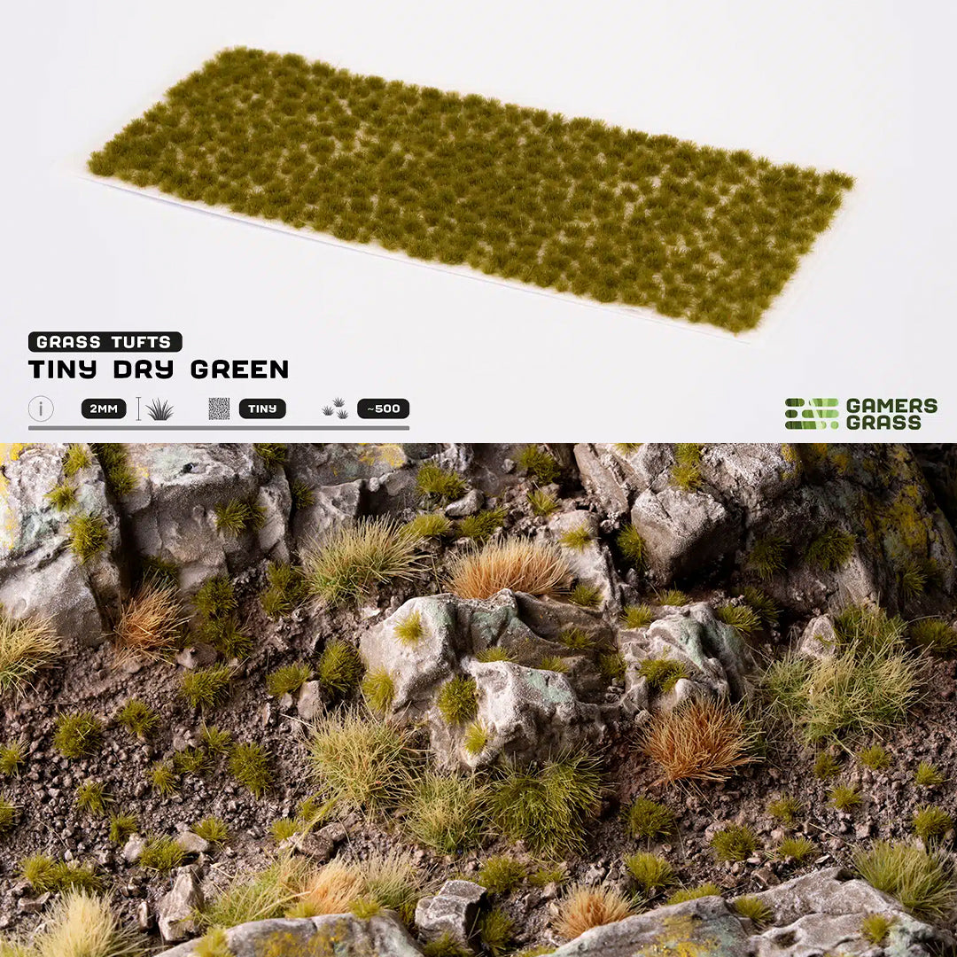 Dry Green 2mm- Tiny Tufts