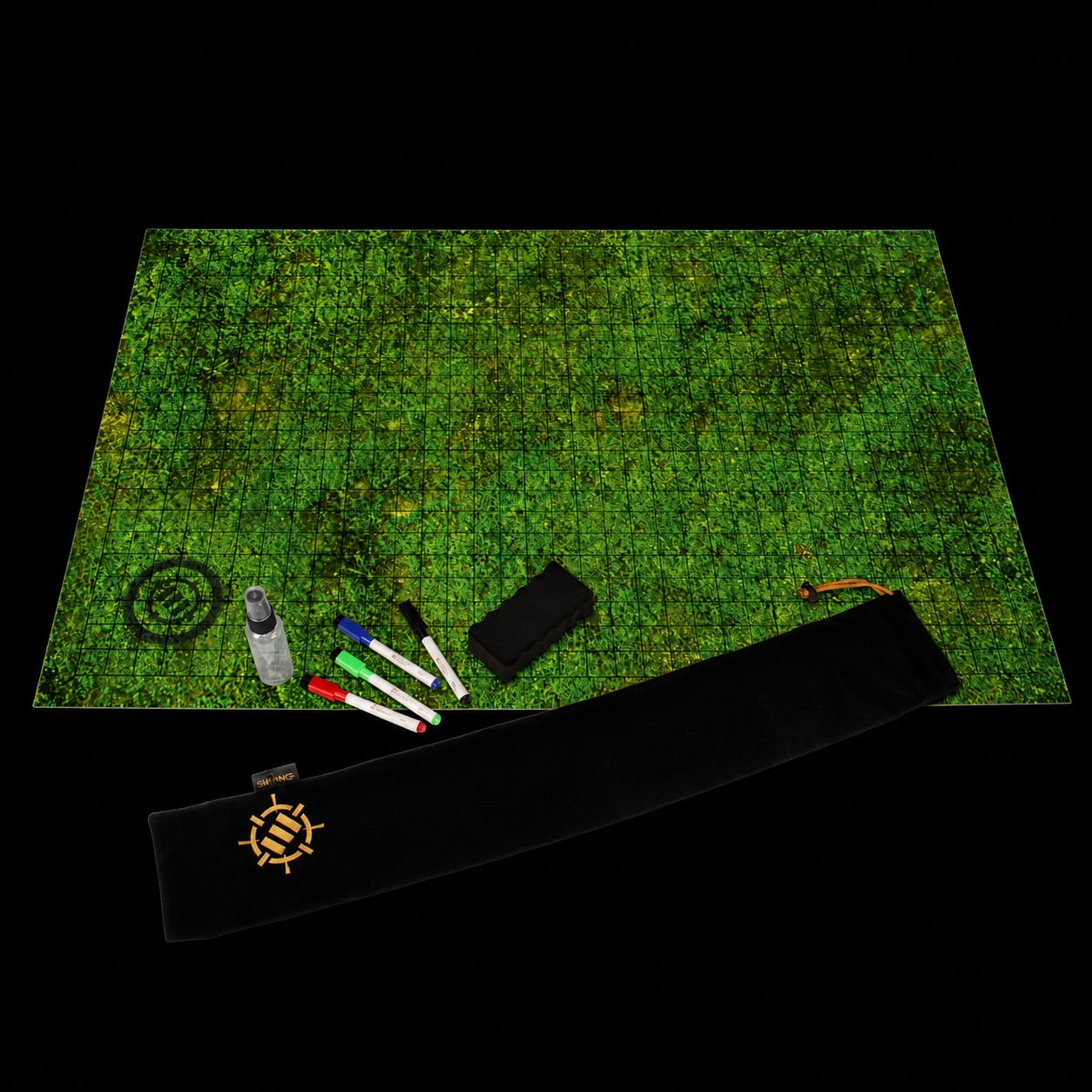 ENHANCE GAMING - MAPA D&D 24x36 - PIZARRA BORRABLE - CÉSPED
