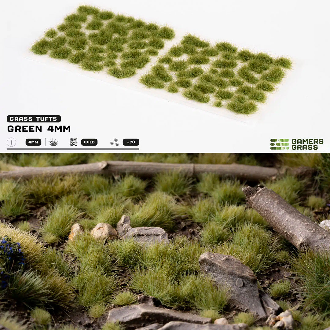 Green 4mm - Wild Tufts