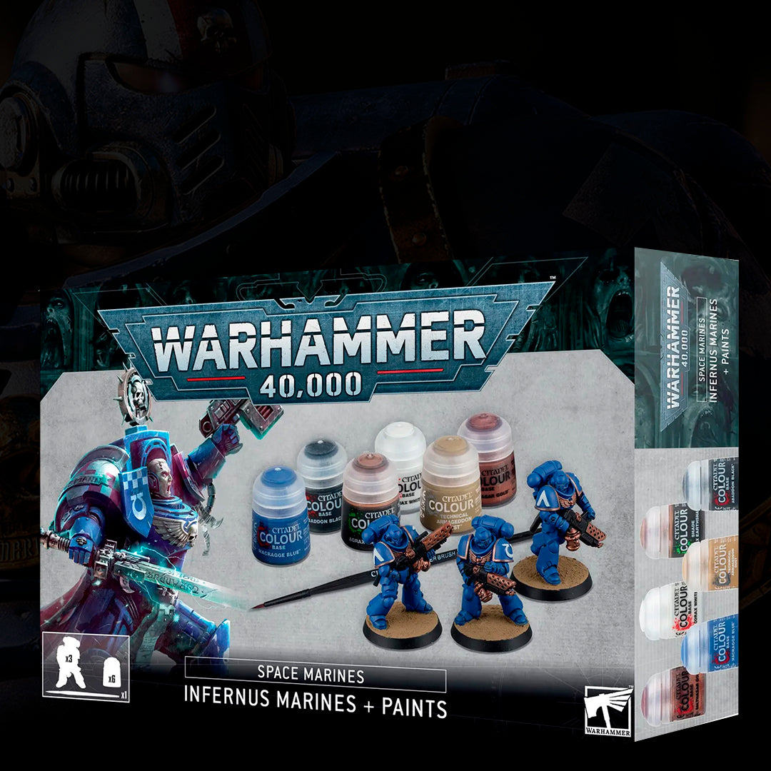 W40K: INFERNUS MARINES - PAINT SET