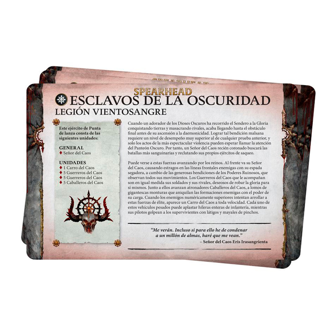 PACK DE FACCIÓN: ESCLAVOS DE LA OSCURIDAD (ESPAÑOL)