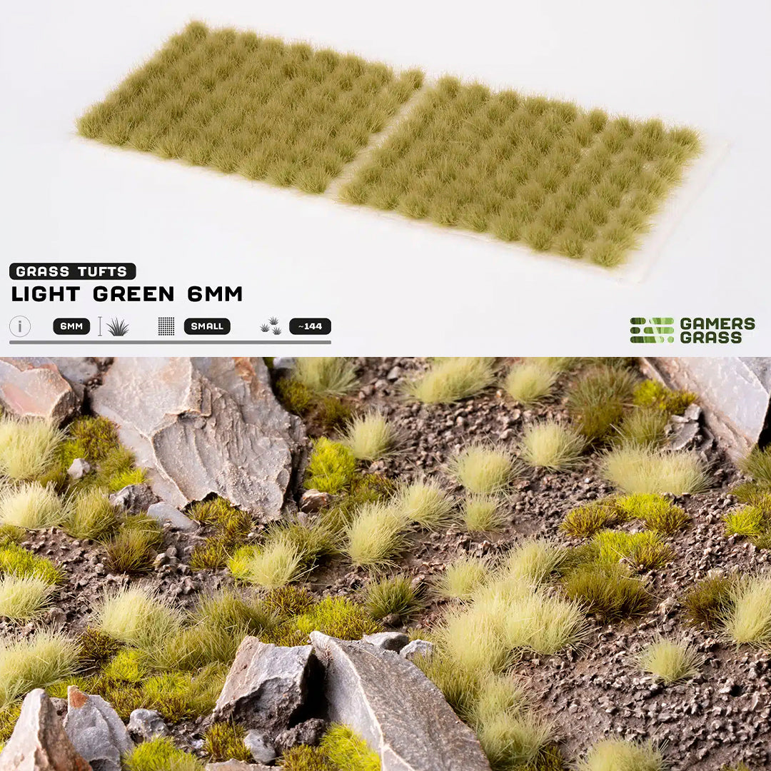 Light Green 6mm - Small Tufts