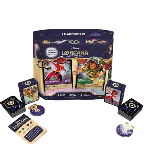 DISNEY LORCANA TCG: SET DE INICIO 2 JUGADORES - WILDS UNKNOWN