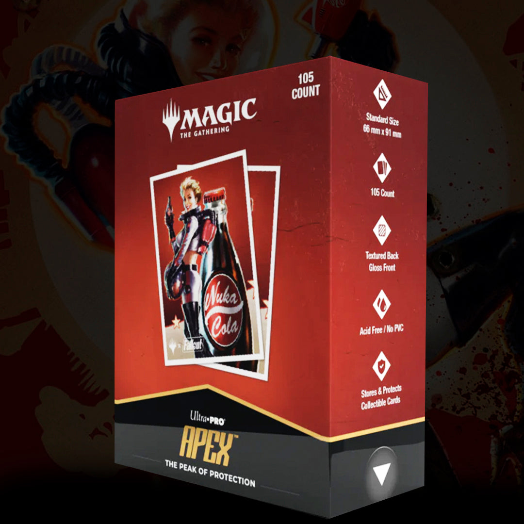 MAGIC THE GATHERING: UNIVERSE BEYOND: APEX - FALLOUT - NUKA-COLA PINUP - ULTRA PRO SLEEVES