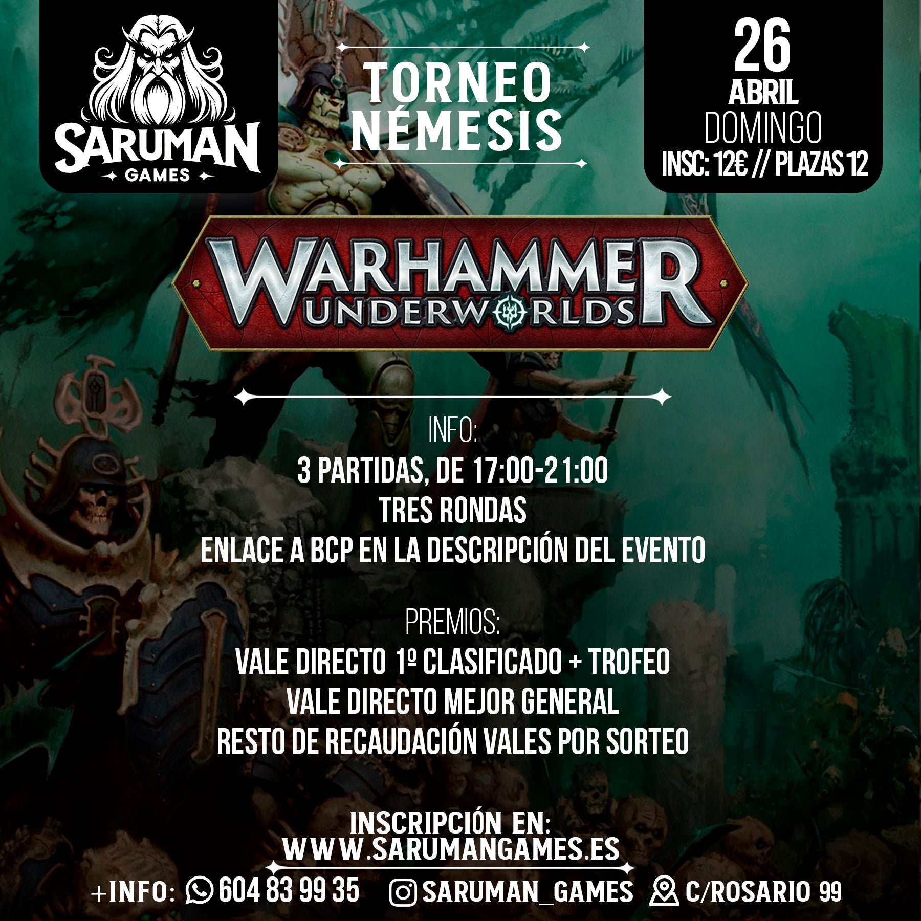 WARHAMMER UNDERWORLDS – TORNEO NÉMESIS - ABRIL