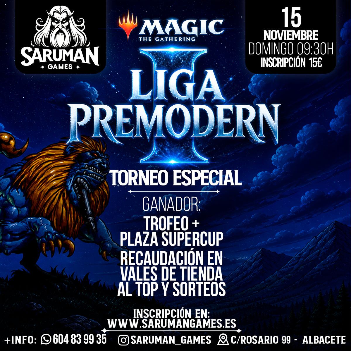 LIGA PREMODERN I – TORNEO ESPECIAL