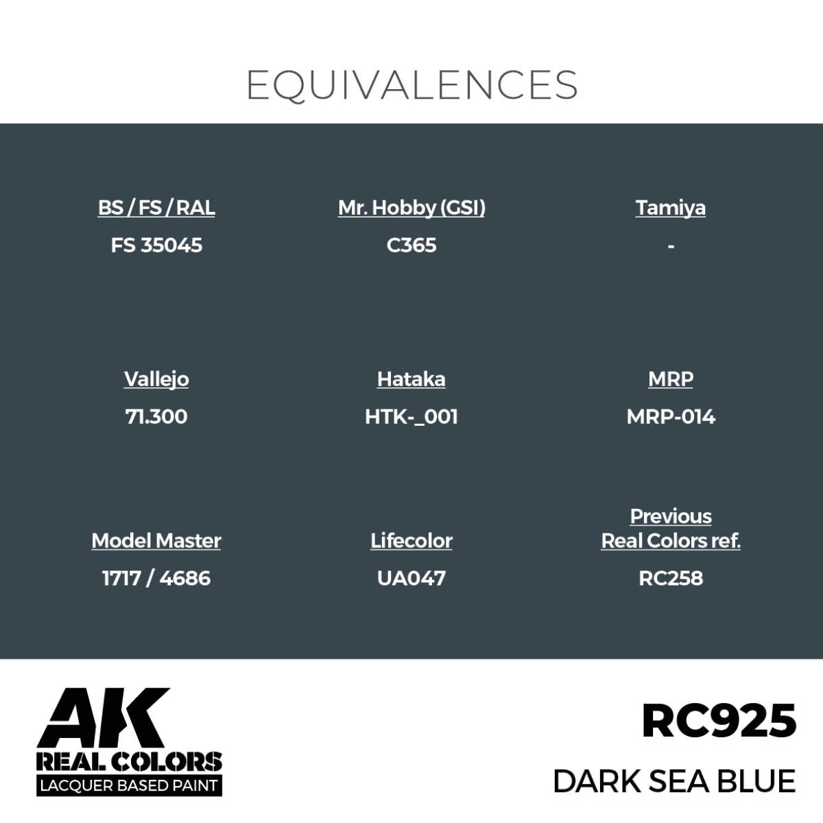 AK: REAL COLOR - DARK SEA BLUE - 17ml