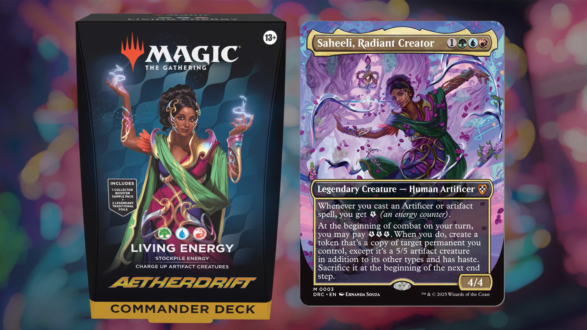 Mazo de Commander Aetherdrift Español - Energía Viviente