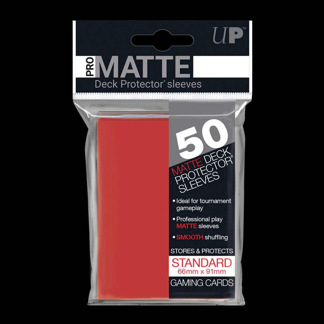 ULTRA PRO - 50 PRO-MATTE SLEEVES - RED