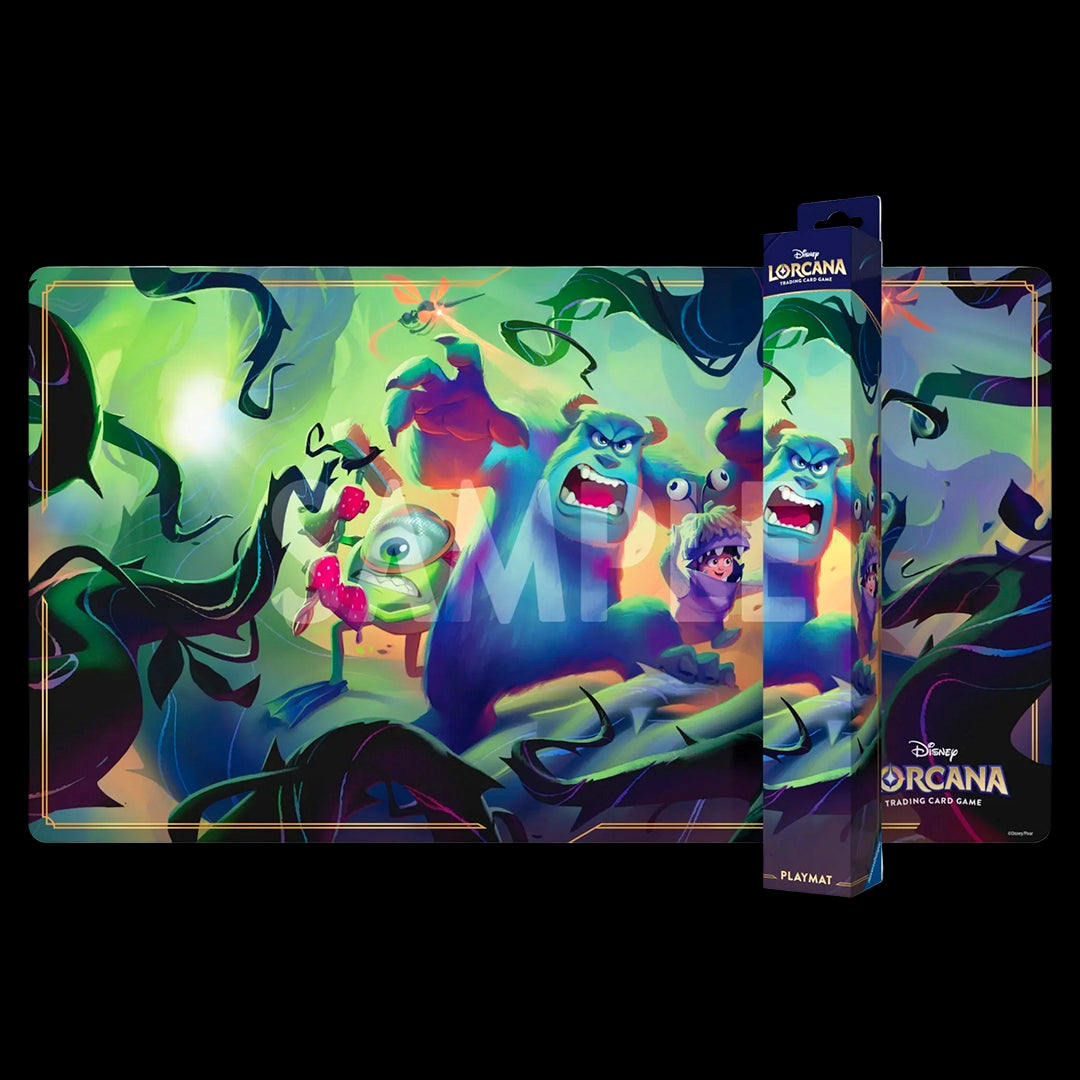 DISNEY LORCANA TCG: PLAYMAT - MIKE WAZOWSKI, SULLEY y BOO - ATTACK OF THE VINE!