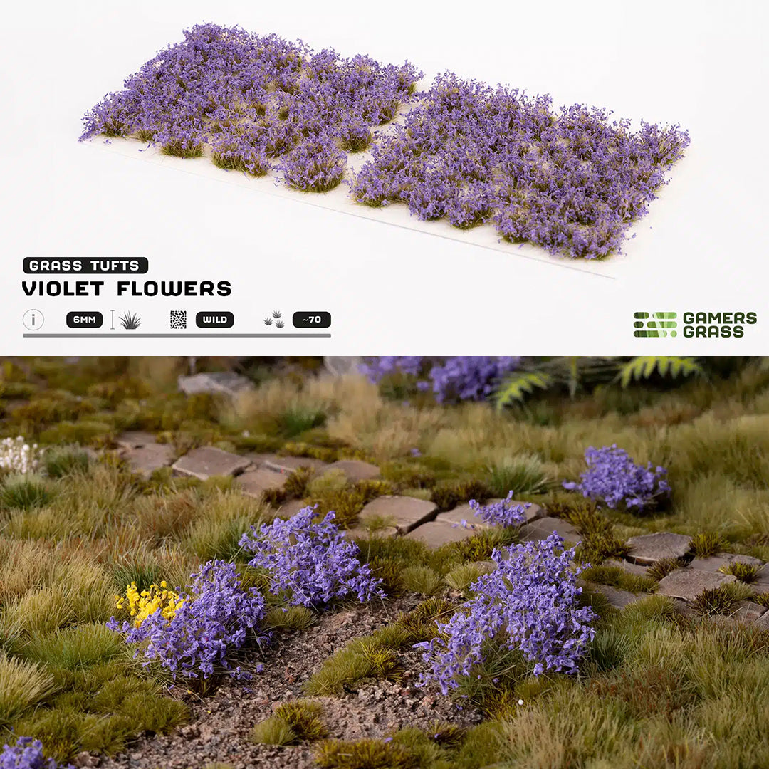 Violet Flowers- Wild Tufts