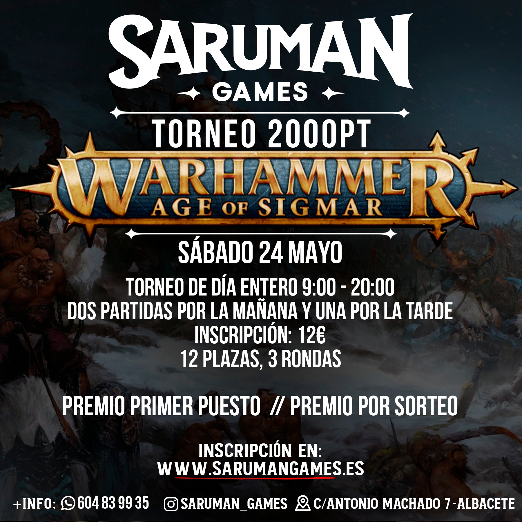 TORNEO AOS 2000PT DOMINGO SÁBADO 24 DE MAYO