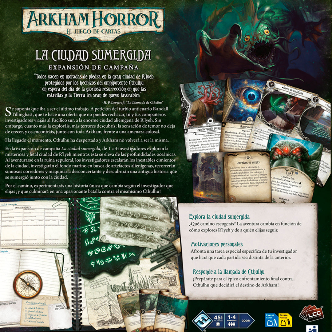 ARKHAM HORROR: LCG - LA CIUDAD SUMERGIDA - Exp. CAMPAÑA