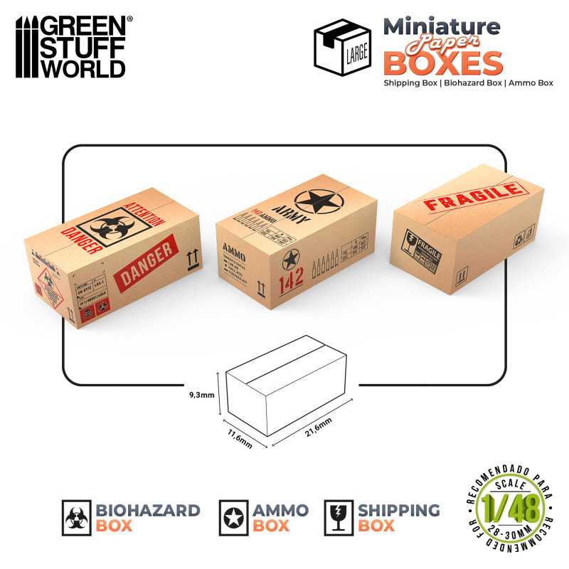 GSW: MINIATURE BOXES - BIG BOXES - 1/48