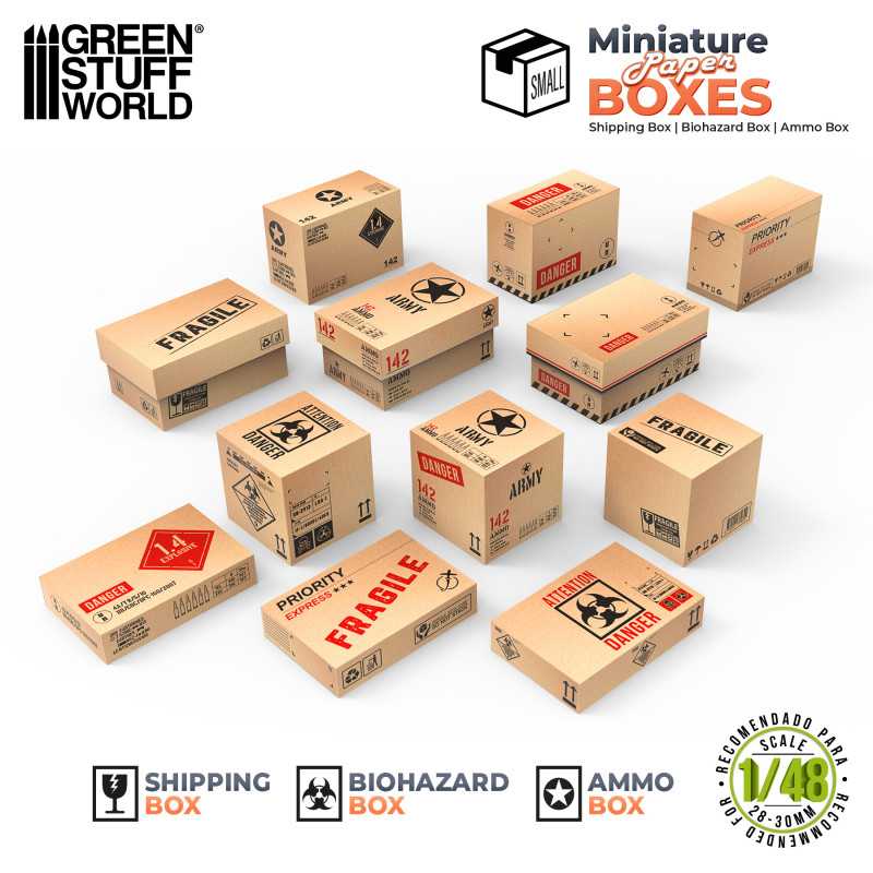 GSW: MINIATURE BOXES - SMALL BOXES - 1/48