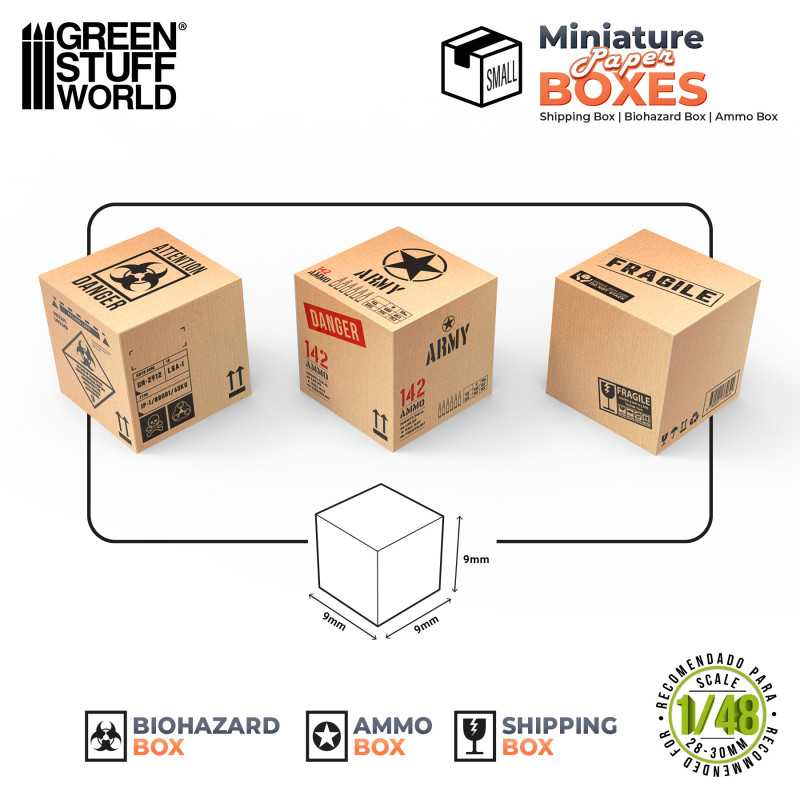 GSW: MINIATURE BOXES - SMALL BOXES - 1/48