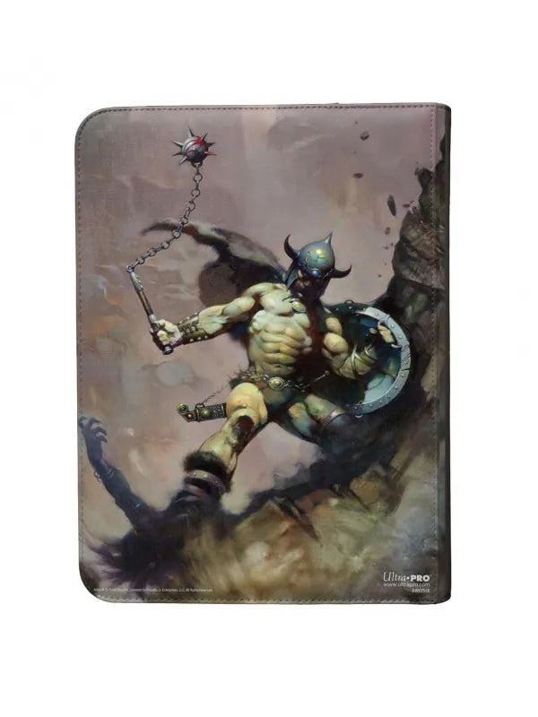 ULTRA PRO: Carpeta 9 Bolsillos con cremallera Premium Pro-Binder "Warrior with Ball and Chain" Frank Frazetta