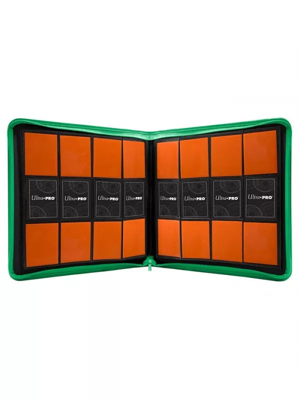 ULTRA PRO: CARPETA CON CREMALLERA - 12 BOLSILLOS - VERDE