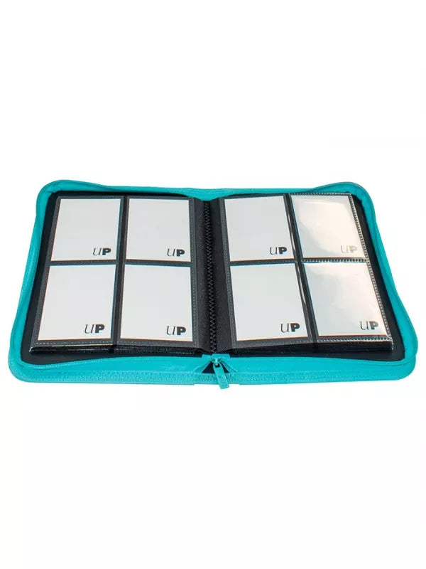 ULTRA PRO: CARPETA CON CREMALLERA - 4 BOLSILLOS - AZUL CLARO