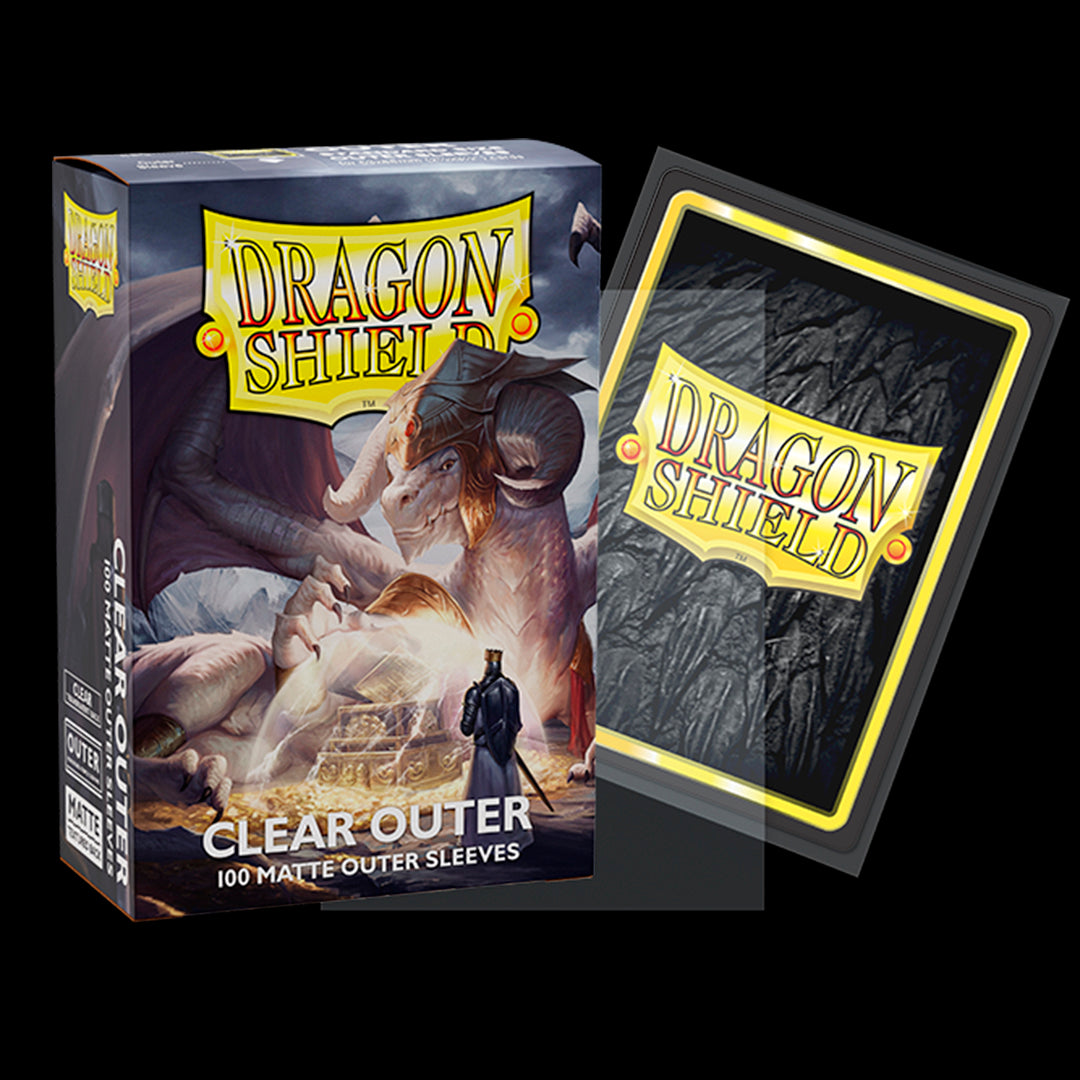 DRAGON SHIELD - CLEAR OUTER SLEEVES - (100 SLEEVES)