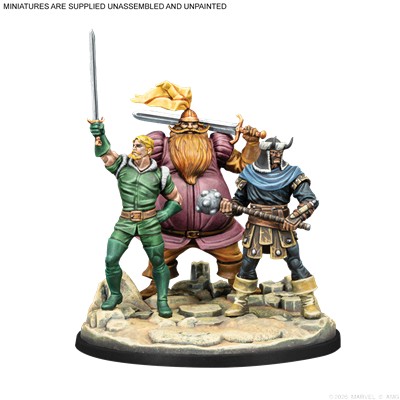 PREPEDIDO - MCP: VALKYRIE ON ELENDIL & WARRIORS THREE